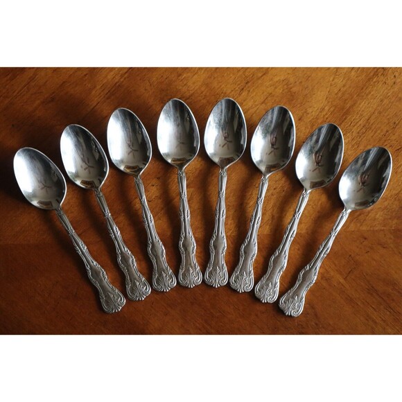 8x Table Spoon VICTORIA Reed & Barton Select 18/10 Glossy Stainless China 7.1" - Picture 5 of 9